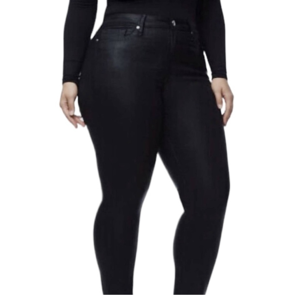 EUC Waxed Black Jean